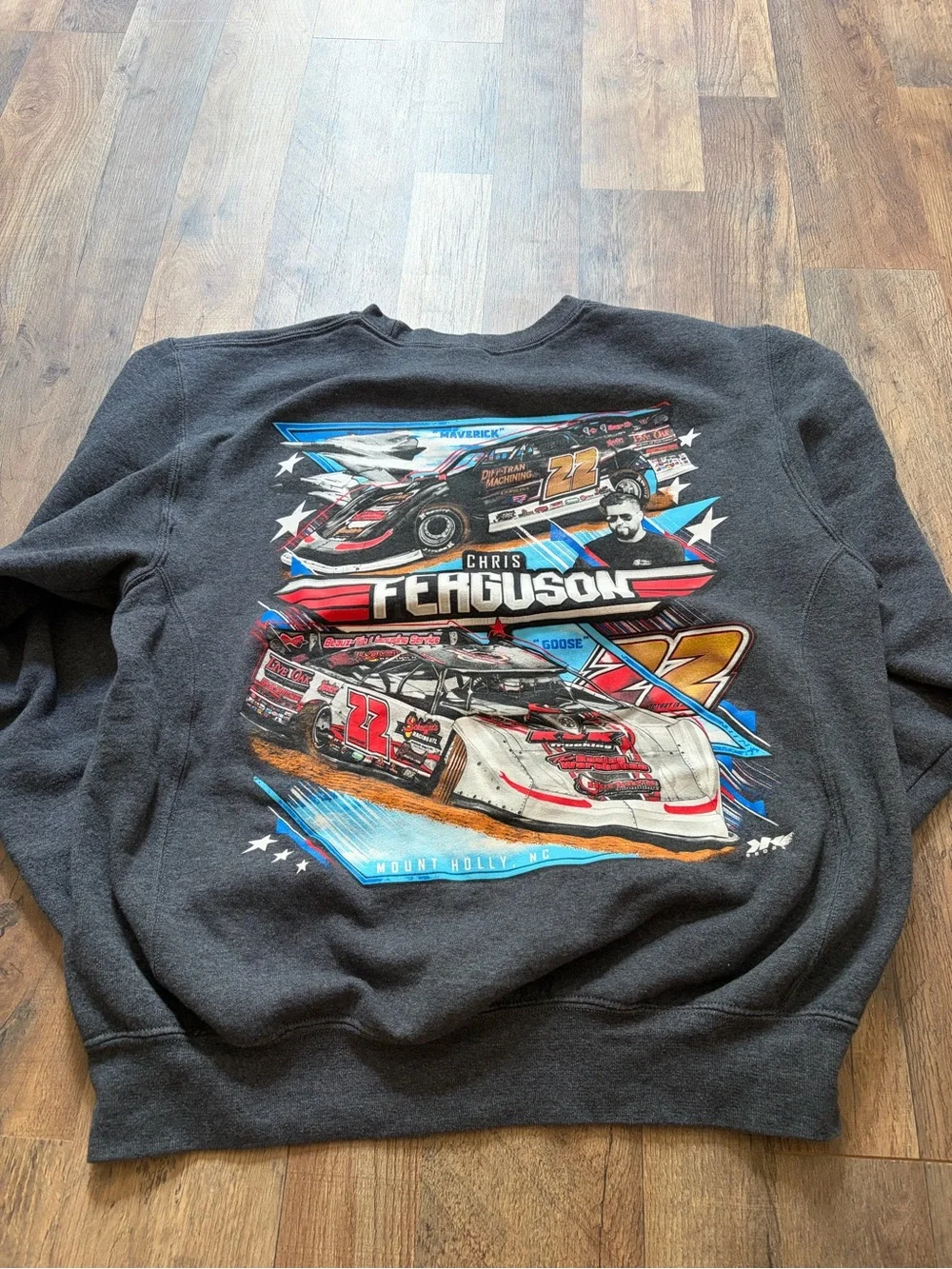 Chris Ferguson Charcoal Crewneck Sweatshirt